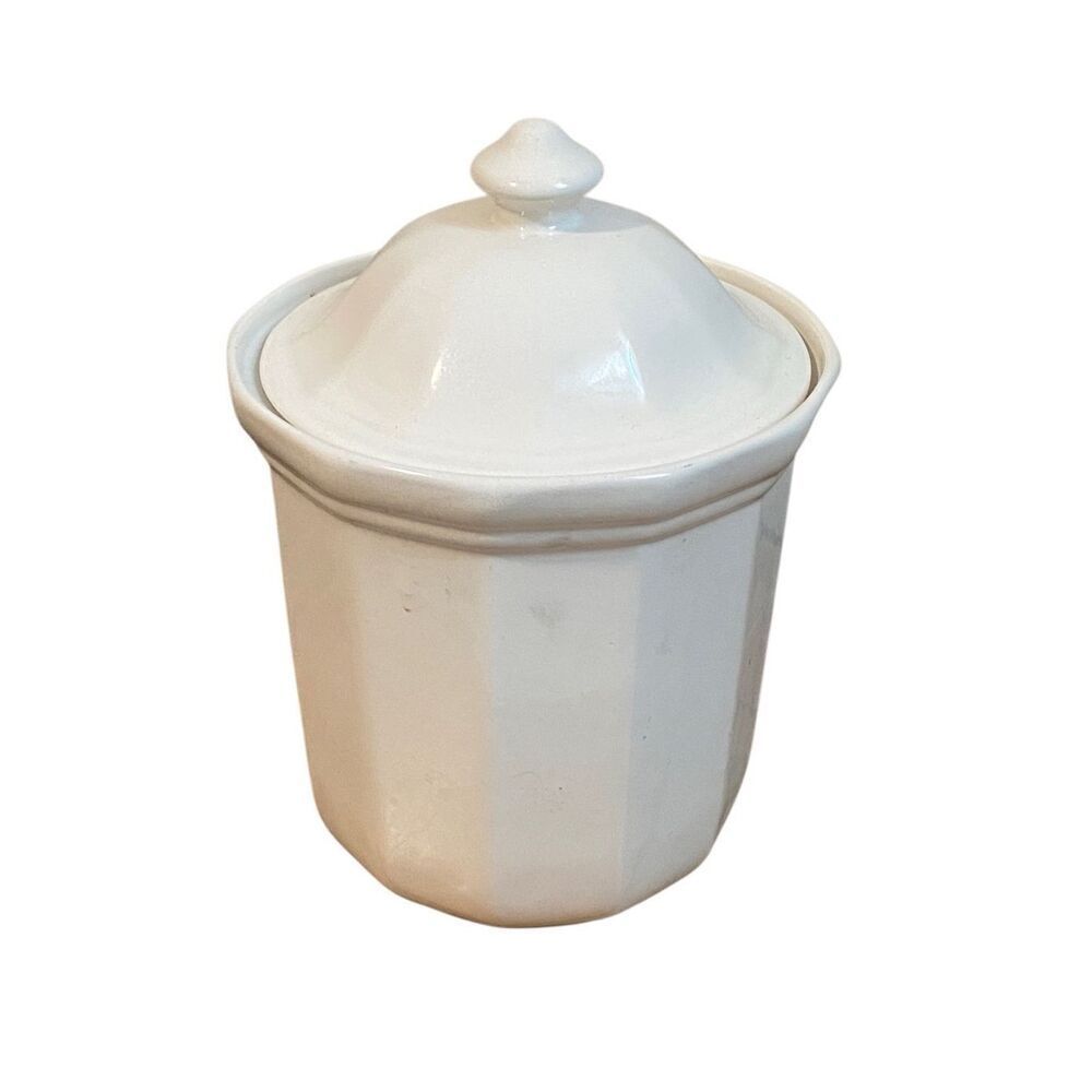 Vintage Phaltzgraff Heritage White Canister 11” high